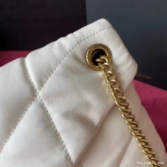 Tony Luxuries IN YSL LAMBSKIN PUFFER QUILTED SMALL BAG 0530